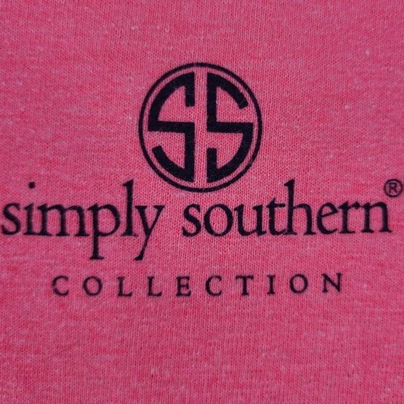 Simply Southern Pink Graphic T Preppy Classy M - Picture 5 of 9